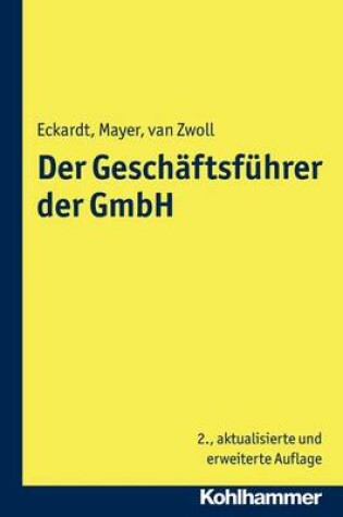 Cover of Der Geschaftsfuhrer Der Gmbh
