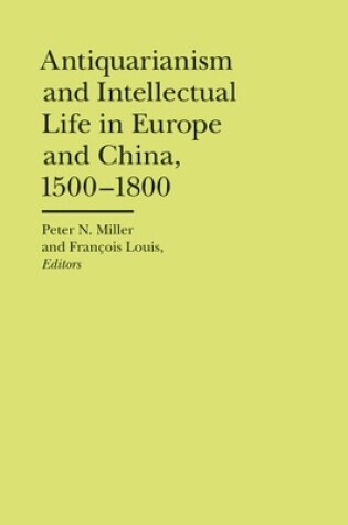 Cover of Antiquarianism and Intellectual Life in Europe and China