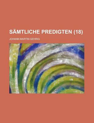 Book cover for Samtliche Predigten (18 )