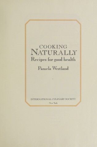 Cover of Cooking Naturally