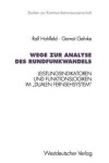 Book cover for Wege zur Analyse des Rundfunkwandels