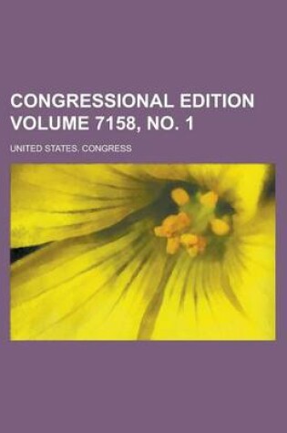 Cover of Congressional Edition Volume 7158, No. 1