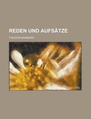 Book cover for Reden Und Aufsatze; Mit Zwei Bildnissen