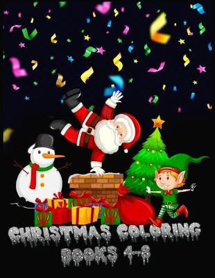 Book cover for christmas coloring books 8-4