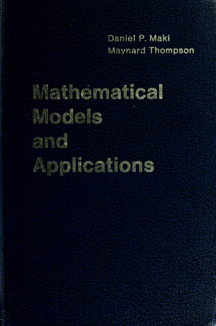 Cover of Mathematical Models and Applications