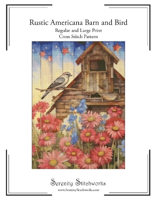 Book cover for Rustic Americana Barn and Bird Cross Stitch Pattern