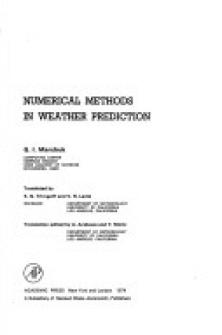 Cover of Numerical Methods in Weather Prediction