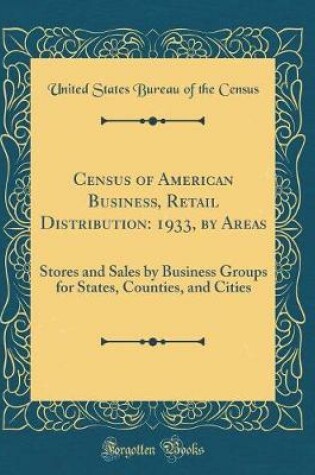 Cover of Census of American Business, Retail Distribution