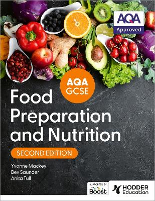 Book cover for AQA GCSE Food Preparation and Nutrition Second Edition