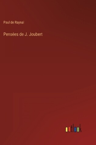 Cover of Pensées de J. Joubert