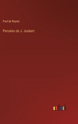 Book cover for Pensées de J. Joubert