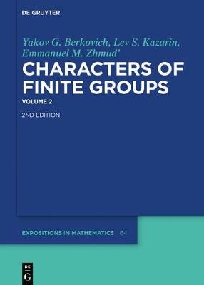 Cover of Characters of Finite Groups