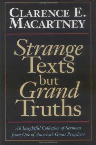Cover of Strange Texts but Grand Truths
