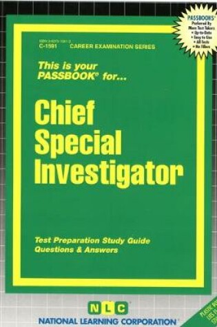 Cover of Chief Special Investigator