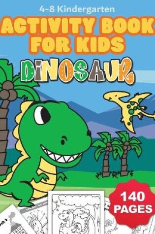 Cover of Jumbo Dinosaur Coloring and Activity Book for Kids Ages 4-8