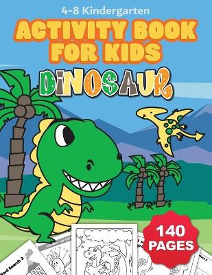 Book cover for Jumbo Dinosaur Coloring and Activity Book for Kids Ages 4-8