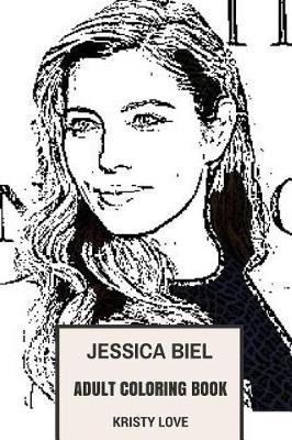 Book cover for Jessica Biel Adult Coloring Book
