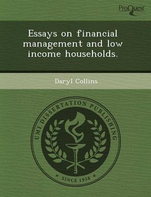 Book cover for Essays on Financial Management and Low Income Households