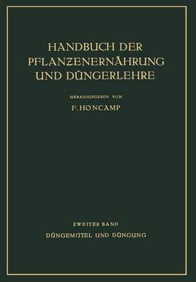 Cover of Dungemittel Und Dungung