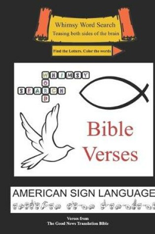 Cover of Whimsy Word Search, Bible Verses, Calendar, American Sign Language, ASL