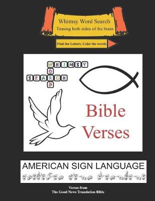 Cover of Whimsy Word Search, Bible Verses, Calendar, American Sign Language, ASL