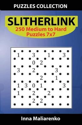 Book cover for Slitherlink - 250 Medium to Hard Puzzles 7x7