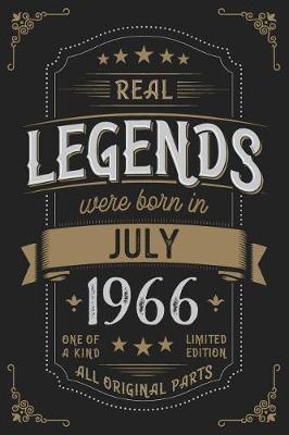 Book cover for Real Legends were born in July 1966