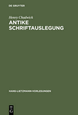 Cover of Antike Schriftauslegung
