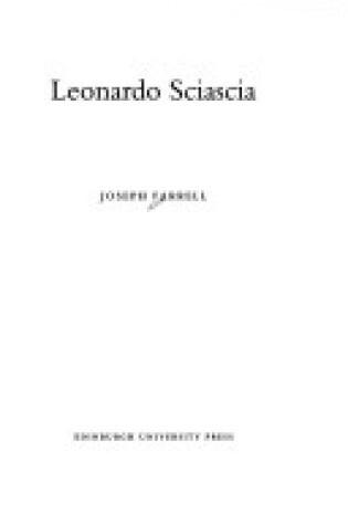 Cover of Leonardo Sciascia