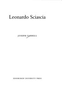 Book cover for Leonardo Sciascia