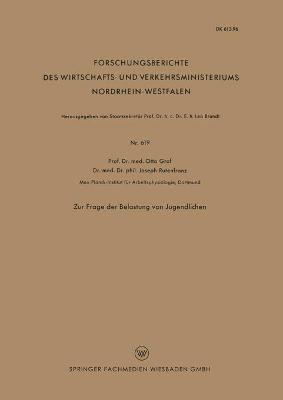 Book cover for Zur Frage der Belastung von Jugendlichen