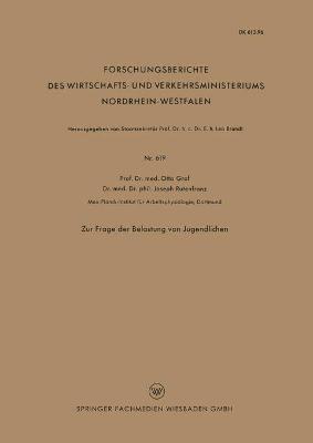 Cover of Zur Frage der Belastung von Jugendlichen