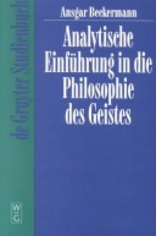 Cover of Analytische Einfuhrung in Die Philosophie DES Geistes