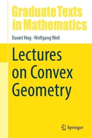 Cover of Lectures on Convex Geometry