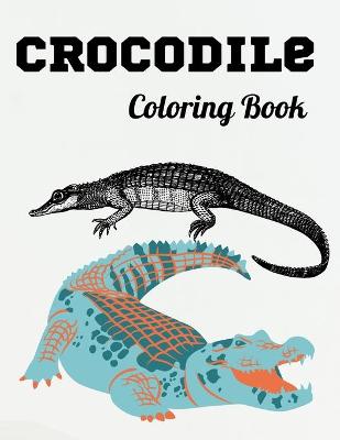 Book cover for Crocodile Coloring Book