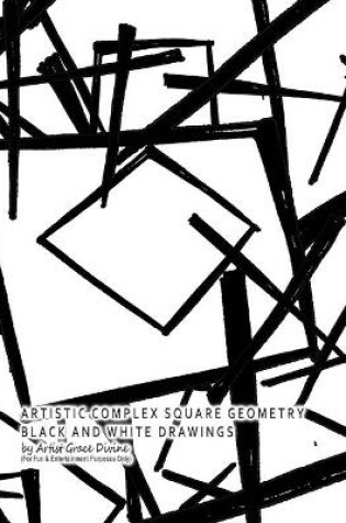 Cover of ARTISTIC COMPLEX SQUARE GEOMETRY BLACK AND WHITE DRAWINGS by Artist Grace Divine