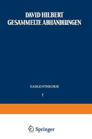 Cover of Gesammelte Abhandlungen