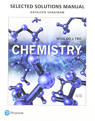 Book cover for Student Selected Solutions Manual for Chemistry