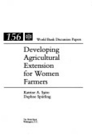 Cover of Developing Agricultural Extension for Women Farmers
