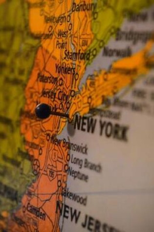 Cover of Jumbo Oversized New York Marked with a Pin on a Map