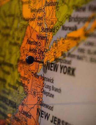 Book cover for Jumbo Oversized New York Marked with a Pin on a Map