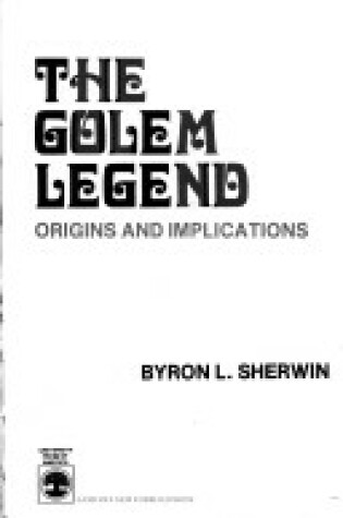 Cover of Golem Legend
