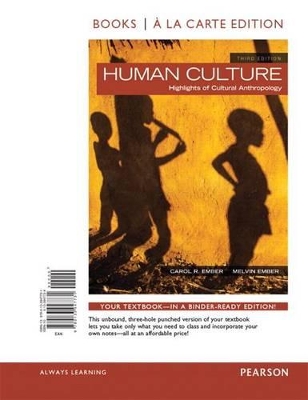 Book cover for Human Culture, Books a la Carte Edition and Revel for Human Culture