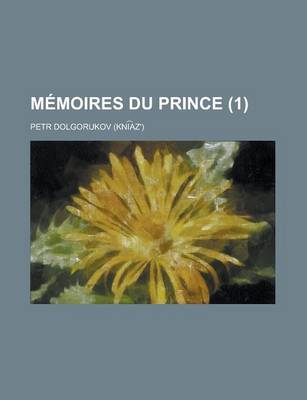 Book cover for Memoires Du Prince (1)