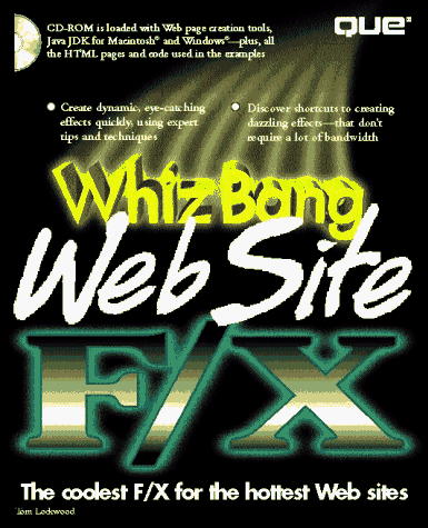 Book cover for Whiz Bang Web Site F/X