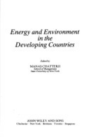 Cover of Energy and Environment in the Developing Countries