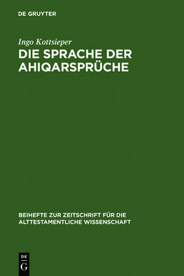 Book cover for Die Sprache der Ahiqarspruche