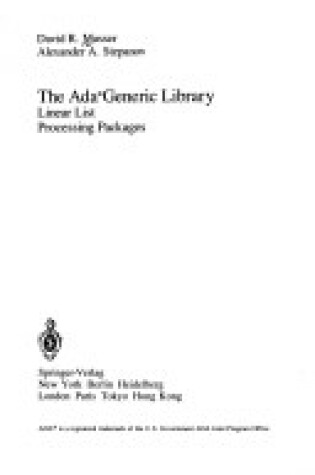 Cover of The ADA Generic Library