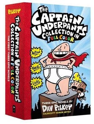 Book cover for The Captain Underpants Color Collection (Captain Underpants #1-3 Boxed Set)