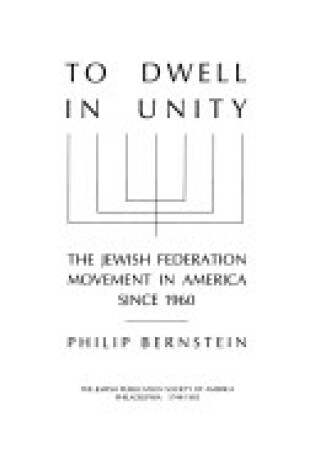 Cover of To Dwell in Unity